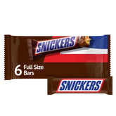 Snickers Full Size Chocolate Candy Bars - 1.86oz/6ct
