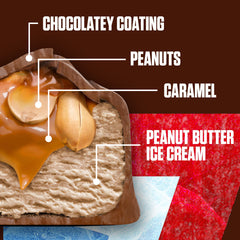 Snickers Ice Cream Chocolatey Caramel Peanut Butter Ice Cream Bars - 24 fl oz/12ct