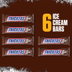 Snickers Ice Cream, Chocolatey Caramel Peanut Butter Ice Cream Bars - 12 fl oz/6ct